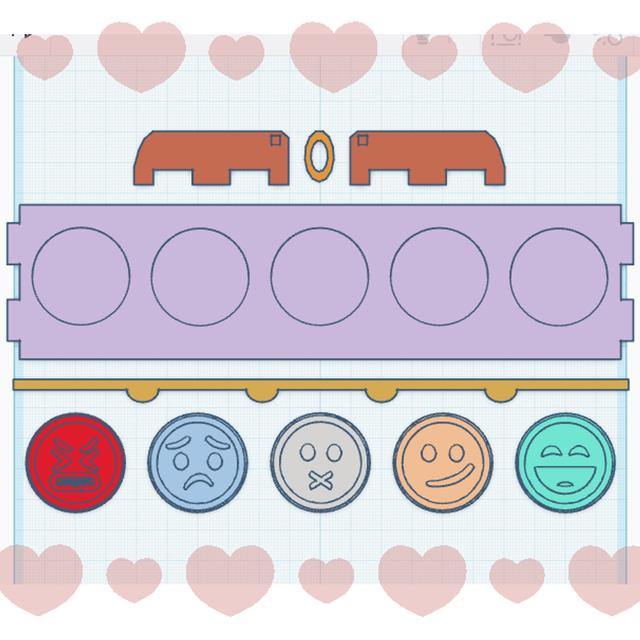 Mood Sign w/ Interchangeable Expressions 3D model thumbnail