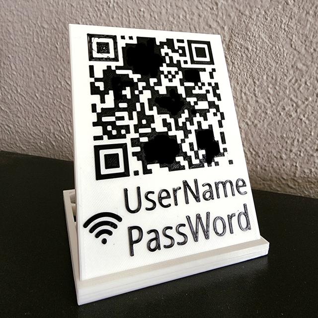 Desktop WiFi Sign 3D model thumbnail