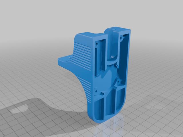 Magnet Wall Mount Gun Holder 3D model thumbnail