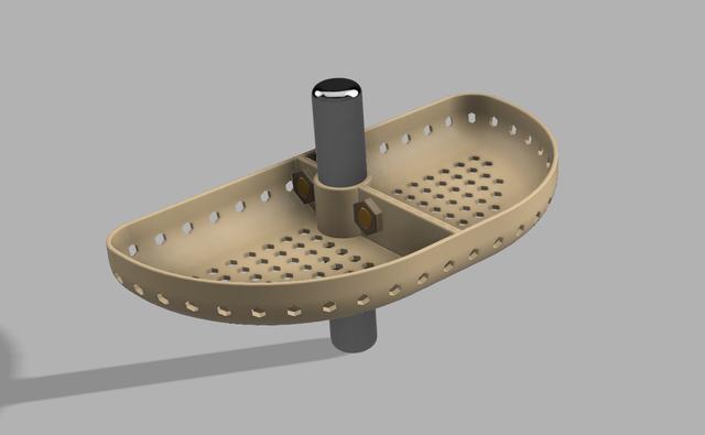 Shower shelf 3D model thumbnail