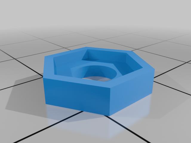 Team Losi / TLR 22 1.0 and 2.0 12 mm Front Hex adapter 3D model thumbnail