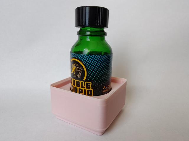 Gridfinity Poppers / Tape Cleaner Bottle Holder (Double Scorpio) 3D model thumbnail