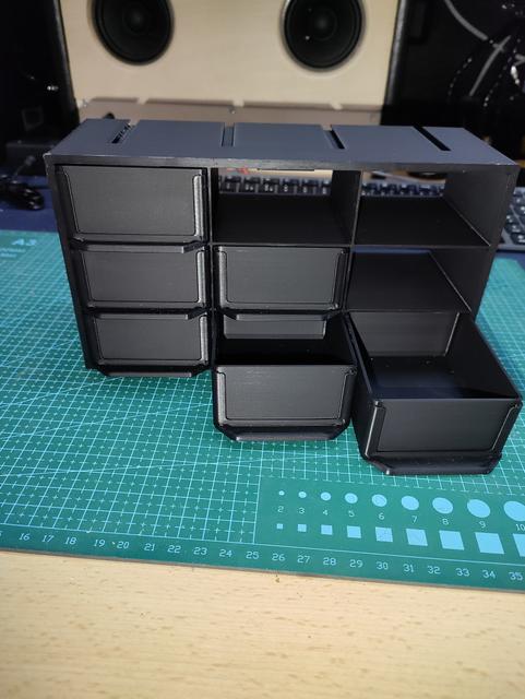 Additional modular shelving system 3D model thumbnail