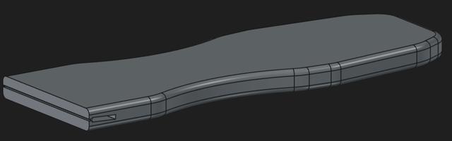 Bed scraper for single edge razor blade 3D model thumbnail