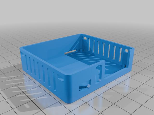 Orange Pi Zero 3 Case with vent holes 3D model thumbnail