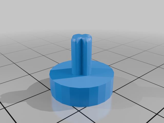 EMax ES08MA II mini servo to Lego axle (shaft) adapter 3D model thumbnail