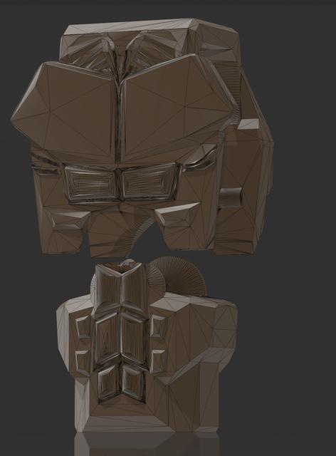 Dummy 13 Chest and abdomen 3D model thumbnail