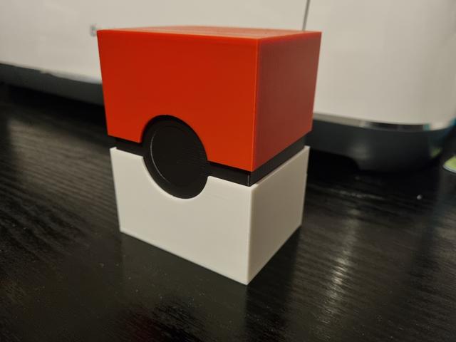 Pokemon card box in Pokeball style size-collection-to-be 3D model thumbnail