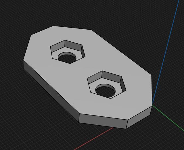Creality K1 & K1c Door Hinges Geared Print in Place - Top hinge trap 2mm 3D model thumbnail