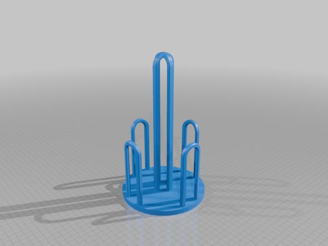 Paper towel holder 3D model thumbnail