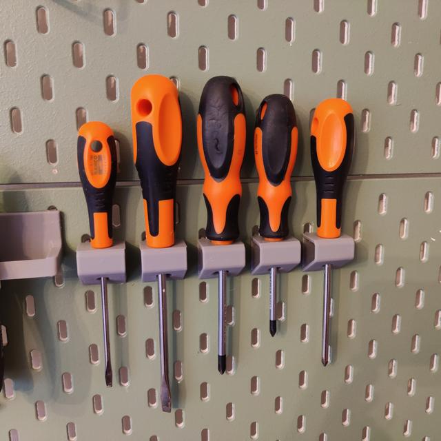 Ikea Skadis Screwdriver mounts 3D model thumbnail