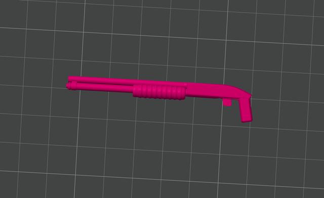 Mossberg Tactical Shotgun for Dummy 13 3D model thumbnail