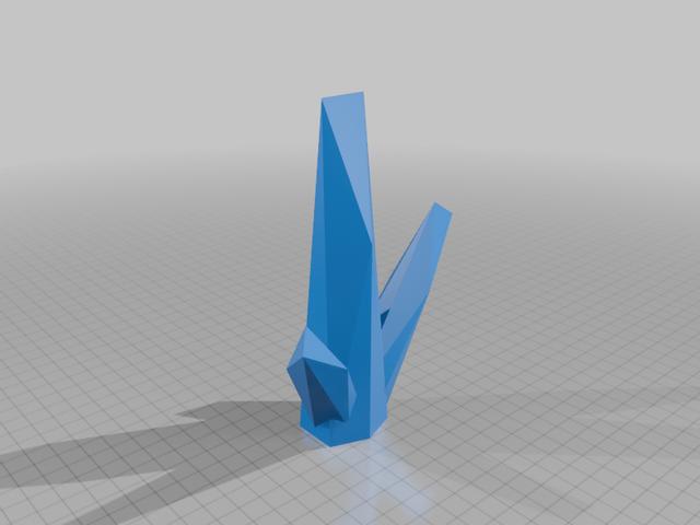 three point crystal  3D model thumbnail