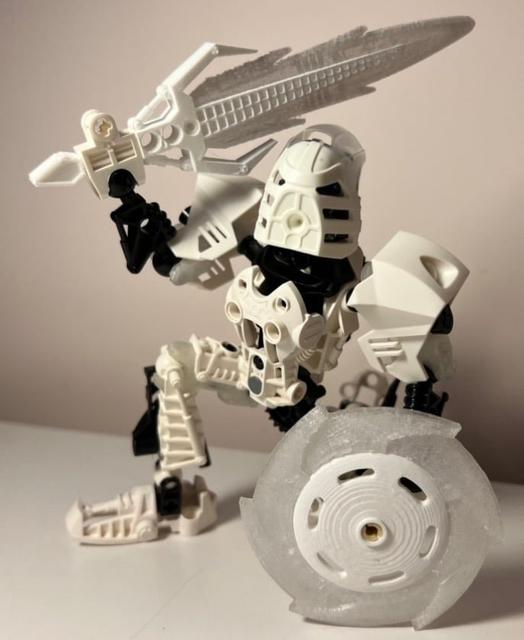 Bionicle Ice Sword and Shield 3D model thumbnail