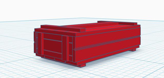 Wooden Crate 3D model thumbnail