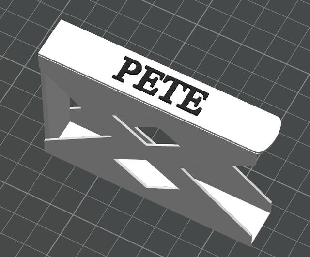 Pete Colored Text 3D model thumbnail