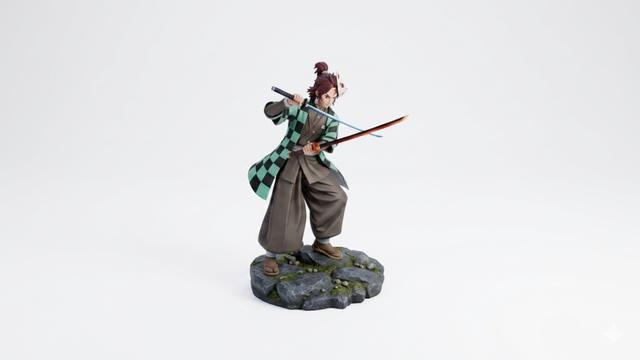 tanjiro demon slayer 3D model thumbnail