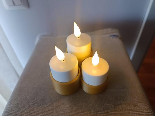 Tealight Holder 3x 3D model thumbnail