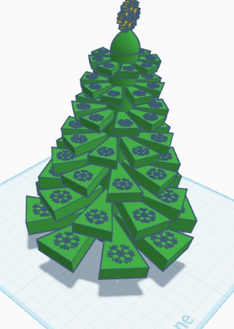 Cristmas tree 3D model thumbnail
