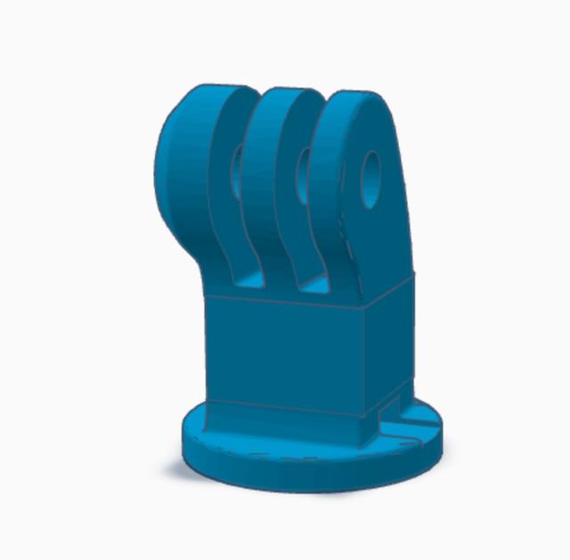 Taller GoPro mount for Open Rc F1 2023 3D model thumbnail