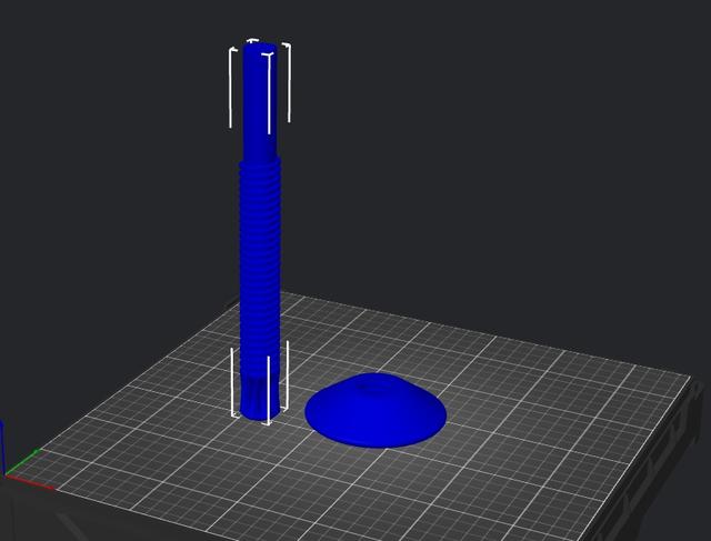 Stronger Pastamatic Takeup Spindle 3D model thumbnail