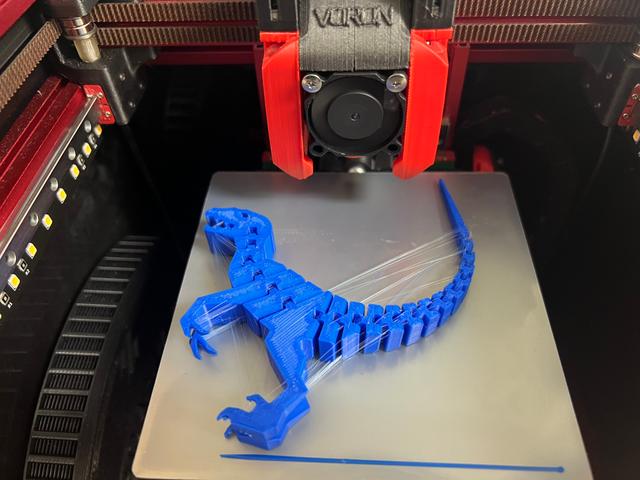 Flexi Raptor bend model 3D model thumbnail