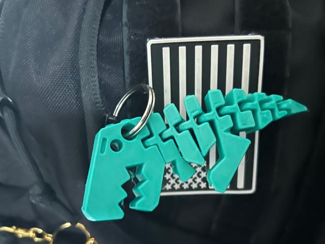 Flexi rex keychain 3D model thumbnail