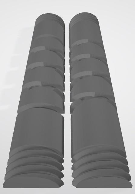 Filament Spool Winder (Split Worm Gear) 3D model thumbnail