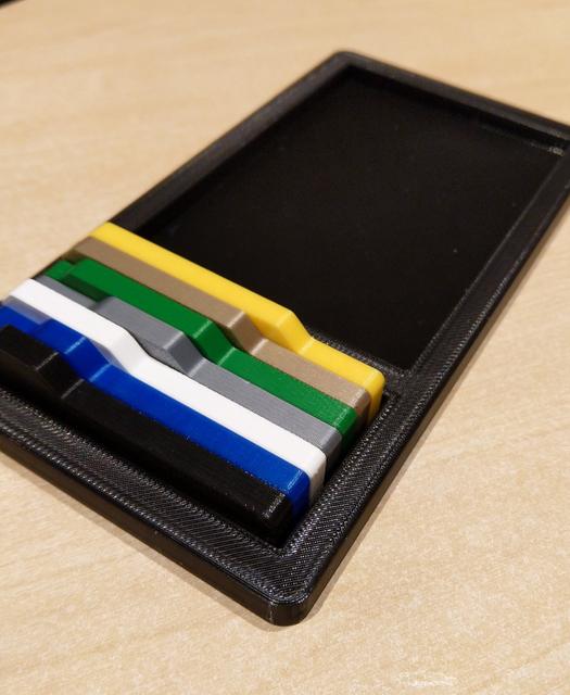 Wave Puzzle 7 frame with tile holder 3D model thumbnail