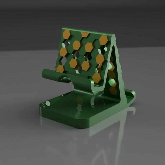 Phone Stand (Multi Material) 3D model thumbnail