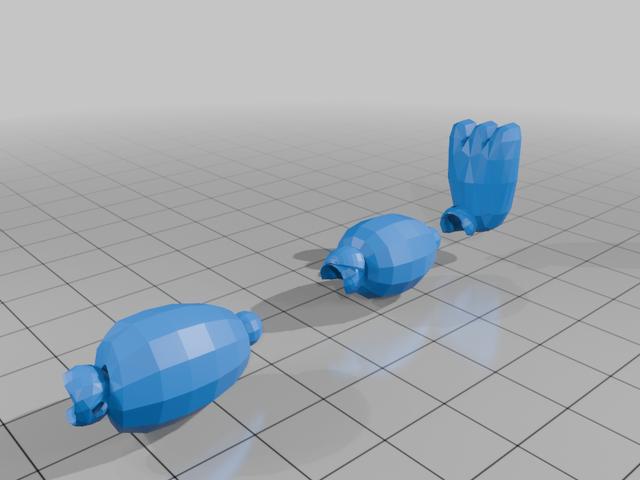 Splinks Freddy Action Figure 3D model thumbnail