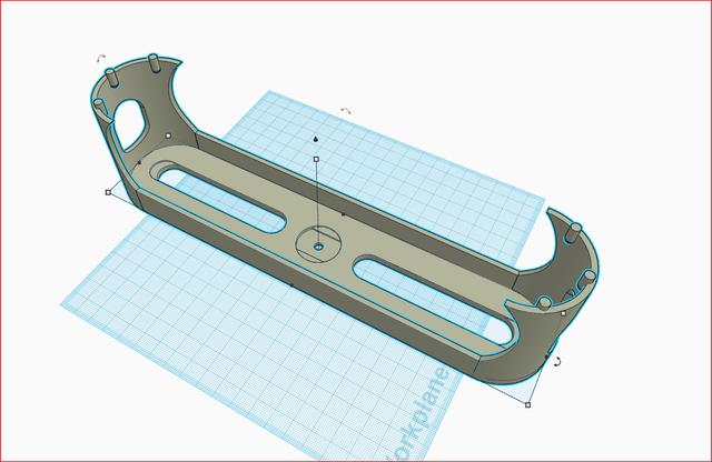 Small Bottom Rack for Spice Rack Stackable 3D model thumbnail