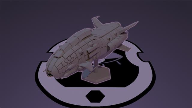 Baron Destroyer and M-4 Drone 3D model thumbnail