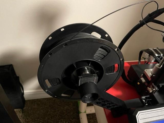 Ender 2 Pro Rolling Spool Holder (Filler) 3D model thumbnail