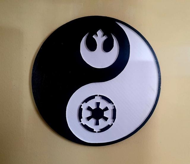Yin Yang Star Wars 3D model thumbnail