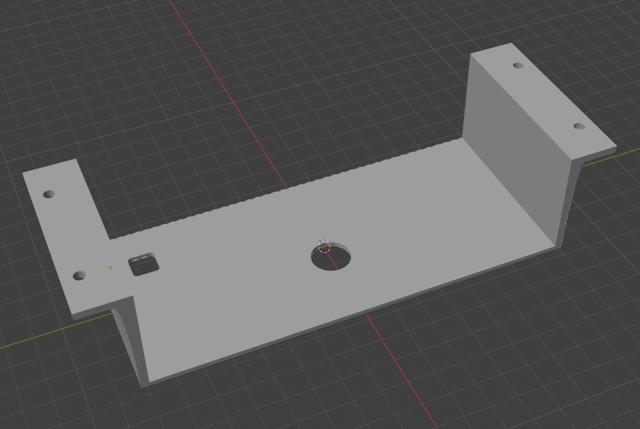 UGREEN KVM Switch Mount (3 Monitors 2 Computers) 3D model thumbnail