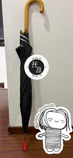 Umbrella Tip Protector / Regatón para Sombrilla (TPU) 3D model thumbnail