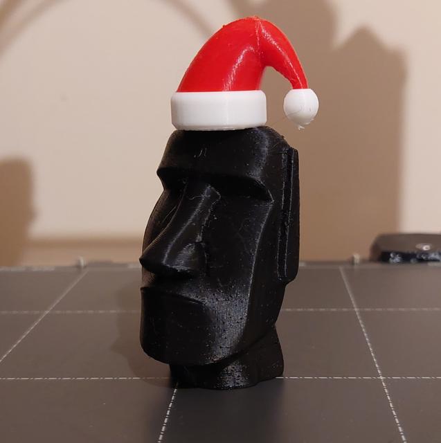 Christmas Easter Island Moai 3D model thumbnail
