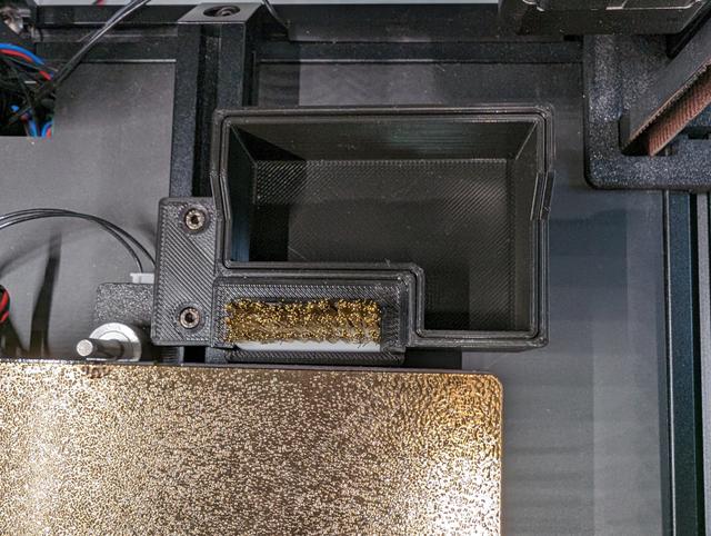 Voron 2.4 Nozzle Brush with Removable Purge Bucket (6x3 Magnets) 3D model thumbnail