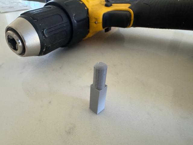 V8 Engine - Cordless drill drive attachment 3D model thumbnail