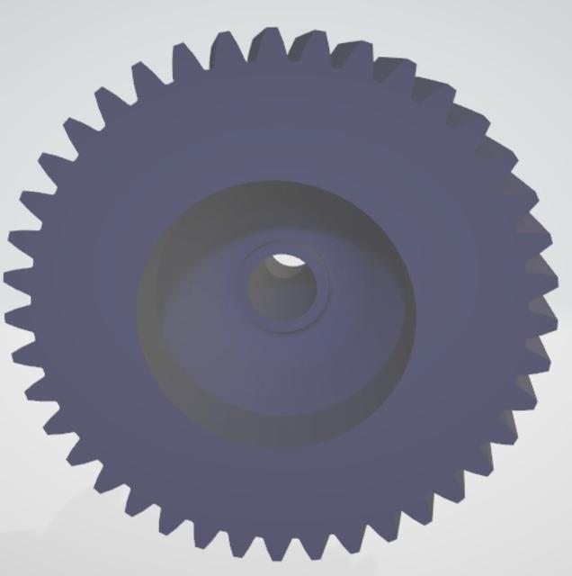 Rueda dentada 3D para sistemas mecánicos 3D model thumbnail