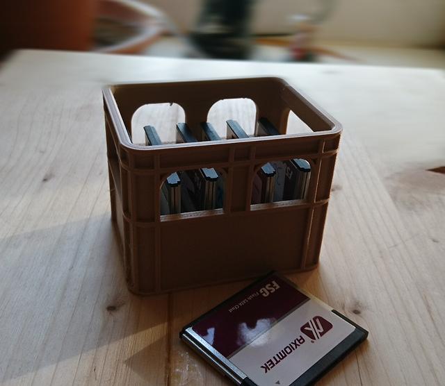 stackable beer crate for CF(ast) cards 3D model thumbnail