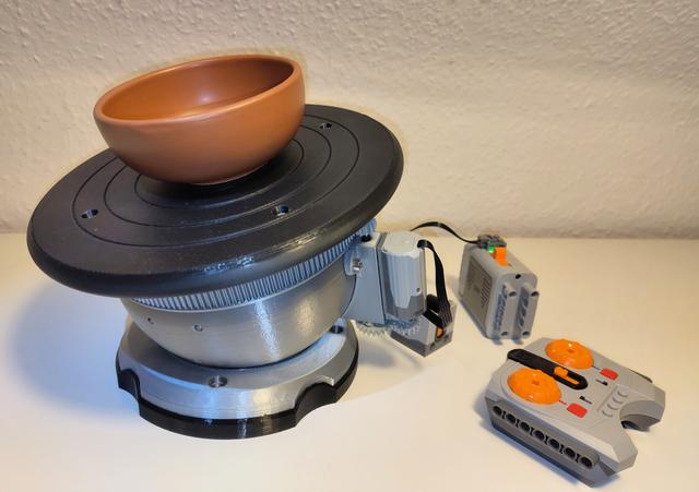 Potters Wheel Motorized for Highly Adjustable Ball Vise System 3D model thumbnail