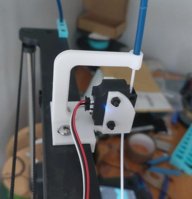 Ender3 V3 SE Filament Runout Sensor mount + side spool mount 3D model thumbnail