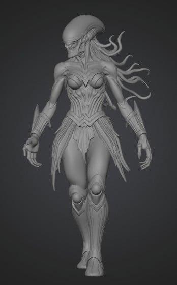 Empress of the Ember Sands 3D model thumbnail