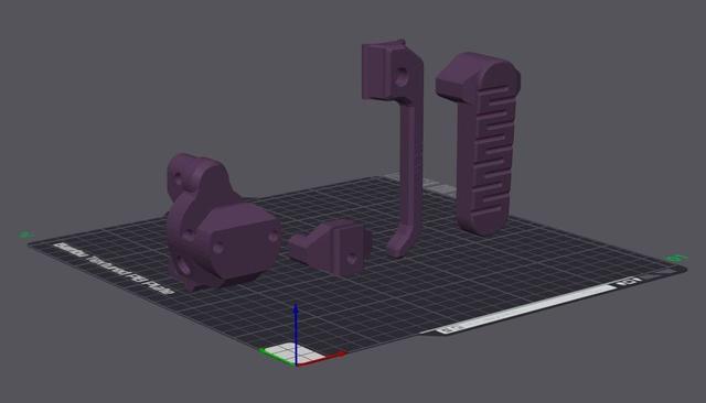 MP5K Telescoping Stock/Brace 3D model thumbnail