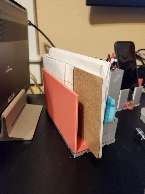 Gridfinity refined mail holder 3D model thumbnail
