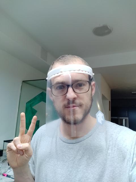 x2 Simplified Protective Face Shields RC1 3D model thumbnail