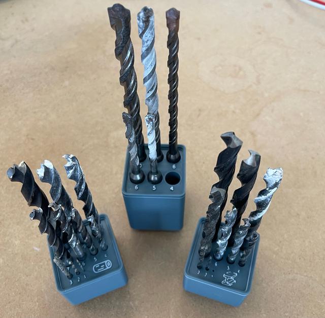 Gridfinity boxes for wood / metal/ SDS+ drill bits 3D model thumbnail