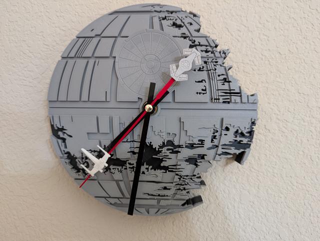 Tie Fighter for Death Star Clock 3D model thumbnail